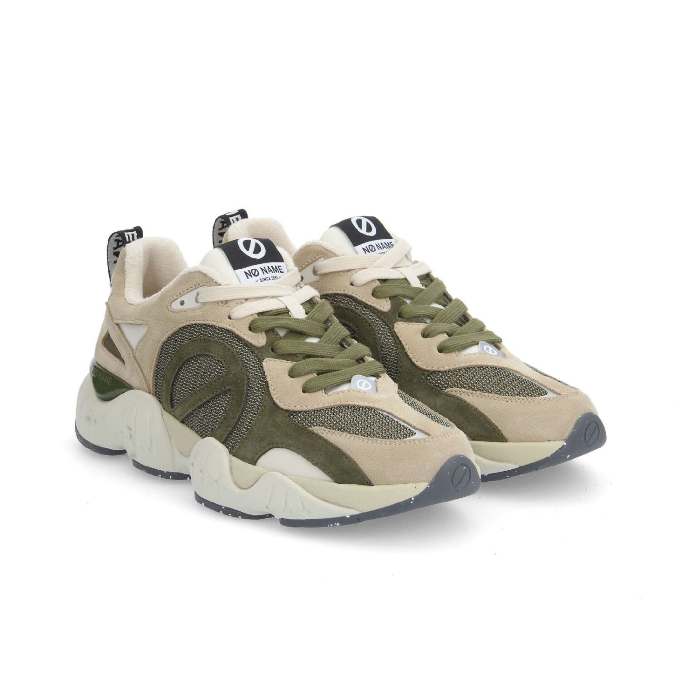 KRAZEE RUNNER M - SUEDE/MESH - IVORY/OLIVE